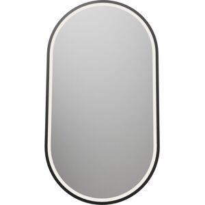 Bernstein - Espejo Ovalado Con Iluminación Led Con Sensor De Movimiento Y Función Antivaho, Marco De Aluminio - 8144-2.0 - 55x100cm Bernstein - Espejo Ovalado Con Iluminación Led Con Sensor De Movimiento Y Función Antivaho, Marco De Aluminio - 8144-2.0 - 55x100cm