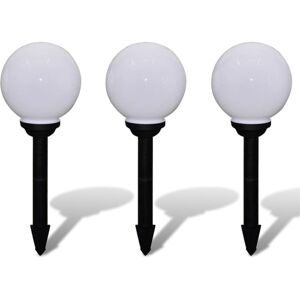 Lámparas De Camino De Jardín 3 Uds Led 20 Cm Con Pincho Vidaxl Lámparas De Camino De Jardín 3 Uds Led 20 Cm Con Pincho Vidaxl