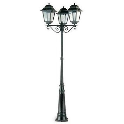 Lámpara de jardín Maxi Quadrata de Sovil - 3 luces, negro, exterior Lámpara de jardín Maxi Quadrata de Sovil - 3 luces, negro, exterior
