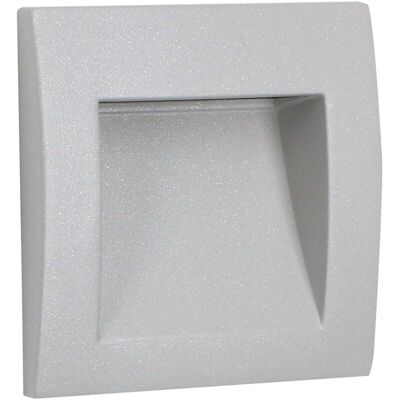 Face - Foco Empotrable De Pared Para Exterior Ip65. Baliza Empotrable Led 2.5w Y 113lm Para Señalizar Caminos En Terraza Y Jardín Con Luz Neutra 4000k. Color Gris - Forlight Face - Foco Empotrable De Pared Para Exterior Ip65. Baliza Empotrable Led 2.5w Y 113lm Para Señalizar Caminos En Terraza Y Jardín Con Luz Neutra 4000k. Color Gris - Forlight