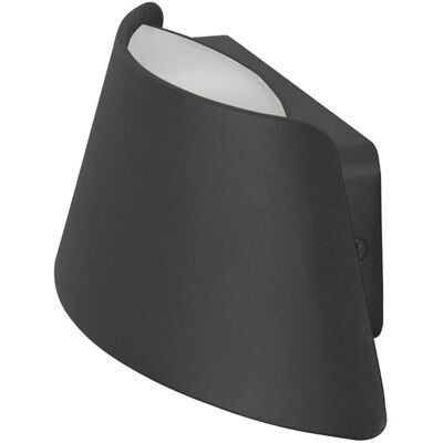 FORLIGHT Courbe Aplique Led Exterior Para Jardín Y Terraza. Led 7.2w Blanco Cálido 3000k. Con Protección Para Exterior Ip65. Diseño Moderno Y Minimalista De Color Gris Urbano FORLIGHT Courbe Aplique Led Exterior Para Jardín Y Terraza. Led 7.2w Blanco Cálido 3000k. Con Protección Para Exterior Ip65. Diseño Moderno Y Minimalista De Color Gris Urbano