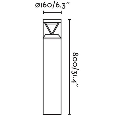 FARO BARCELONA Rush 800 Baliza Gris Oscuro 4000k 360º FARO BARCELONA Rush 800 Baliza Gris Oscuro 4000k 360º