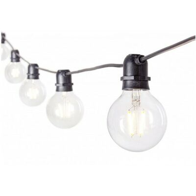 Bizzotto - Cadena De Luces Exteriores Brillant 10 Led Transparente 8.4m Bizzotto - Cadena De Luces Exteriores Brillant 10 Led Transparente 8.4m