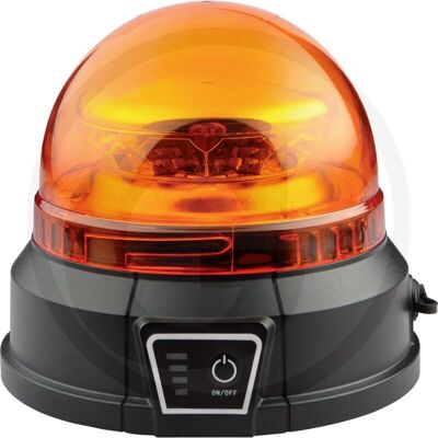 NEWGARDEN Baliza Rotativa Led Batería 12/24 V Fijación Imán Máquina Agrícola NEWGARDEN Baliza Rotativa Led Batería 12/24 V Fijación Imán Máquina Agrícola