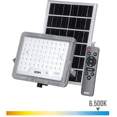 EDM 31856 Luz de inundación solar - Gris ajustable 50W 600lm IP65 EDM 31856 Luz de inundación solar - Gris ajustable 50W 600lm IP65
