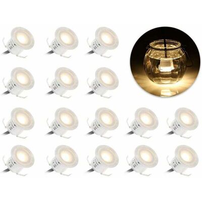 OEM Focos Led Empotrables De 12 V, 16 Focos Led Para Terraza, 0,6 W, Impermeables, Ip67, Para Exteriores, Para Caminos Que Aumentan Los Escalones De La Piscina (blanco Cálido 3000 K) OEM Focos Led Empotrables De 12 V, 16 Focos Led Para Terraza, 0,6 W, Impermeables, Ip67, Para Exteriores, Para Caminos Que Aumentan Los Escalones De La Piscina (blanco Cálido 3000 K)