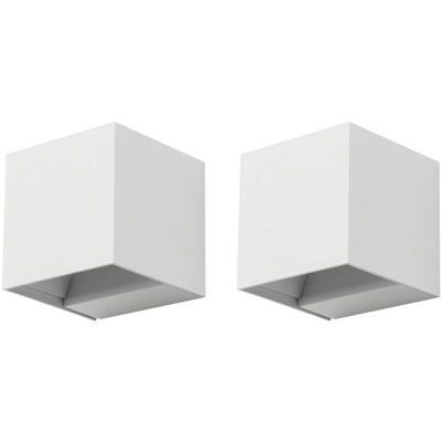 Forlight Rex - 2 uds Lámpara de Pared Exterior LED - Regulable - IP54 - Blanco Cálido Forlight Rex - 2 uds Lámpara de Pared Exterior LED - Regulable - IP54 - Blanco Cálido