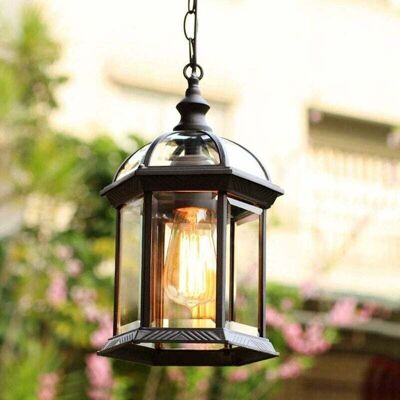 JALLERIA Lámpara Colgante Cilíndrica Retro Negra Para Exteriores, Ip23, E27, De Aluminio, Con Altura Ajustable, Para Balcón, Comedor, Cenador, Iluminación Colgante, Ø2132 Cm, Li JALLERIA Lámpara Colgante Cilíndrica Retro Negra Para Exteriores, Ip23, E27, De Aluminio, Con Altura Ajustable, Para Balcón, Comedor, Cenador, Iluminación Colgante, Ø2132 Cm, Li