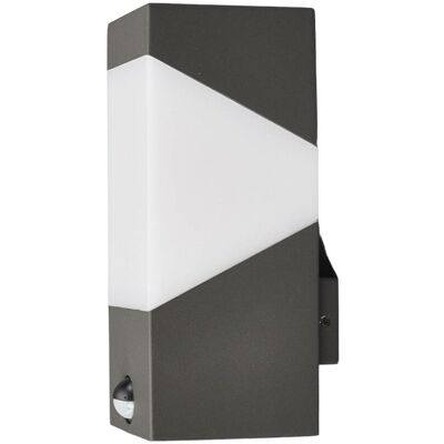 Lucande Kiran Lámpara de Pared Exterior Negra de Aluminio Moderna con Sensor de Movimiento Lucande Kiran Lámpara de Pared Exterior Negra de Aluminio Moderna con Sensor de Movimiento