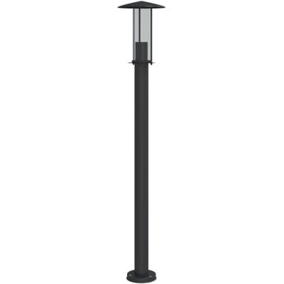 Lámpara de suelo exterior negra vidaXL 100cm Acero inoxidable - Iluminación de jardín Lámpara de suelo exterior negra vidaXL 100cm Acero inoxidable - Iluminación de jardín