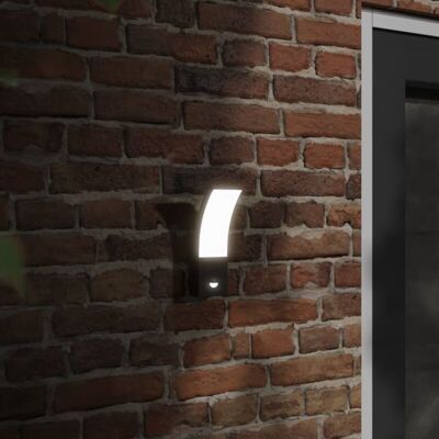 Lámpara de pared LED exterior con sensor - vidaXL - 2 uds Lámpara de pared LED exterior con sensor - vidaXL - 2 uds