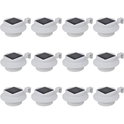 vidaXL 12 piezas de luces solares para cerca - Luces solares para cercas vidaXL 12 piezas de luces solares para cerca - Luces solares para cercas