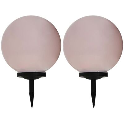 vidaXL Luces Exteriores 2 Piezas Esféricas 40cm Solar RGB vidaXL Luces Exteriores 2 Piezas Esféricas 40cm Solar RGB