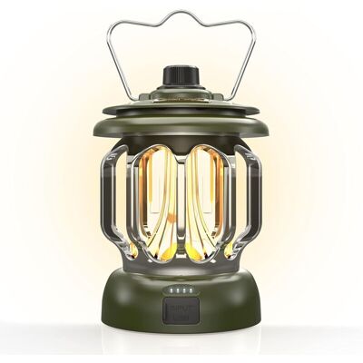 COOCHEER Luz Led Para Acampar, Recargable, Regulable, Iluminación De Emergencia, 130 Horas De Duración, Ideal Para Cortes De Luz, Huracanes, Exteriores, Decoración Vintage (verde) COOCHEER Luz Led Para Acampar, Recargable, Regulable, Iluminación De Emergencia, 130 Horas De Duración, Ideal Para Cortes De Luz, Huracanes, Exteriores, Decoración Vintage (verde)