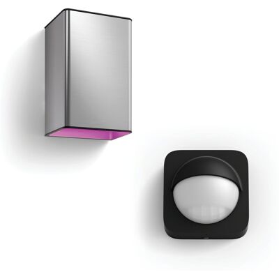 Philips Hue Resonate Aplique De Pared Exterior Up & Down (acero Inoxidable) Luz Blanca Y De Color - Incl. Sensor De Movimiento Exterior - White And Color Ambiance Philips Hue Resonate Aplique De Pared Exterior Up & Down (acero Inoxidable) Luz Blanca Y De Color - Incl. Sensor De Movimiento Exterior - White And Color Ambiance