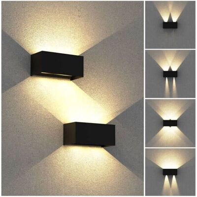 OEM Aplique De Pared Led De 24 W Con Protección Ip65, Ángulo Ajustable De 0 A 120°, Luz Blanca Cálida De 3000 K Para Iluminación Interior/exterior. OEM Aplique De Pared Led De 24 W Con Protección Ip65, Ángulo Ajustable De 0 A 120°, Luz Blanca Cálida De 3000 K Para Iluminación Interior/exterior.