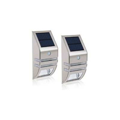 OEM – Juego De 2 Apliques Solares Led Impermeables Para Pared – Acero Inoxidable – Sensor De Movimiento De 90° – Iluminación Exterior Para Jardín Y Patio – Crezuo OEM – Juego De 2 Apliques Solares Led Impermeables Para Pared – Acero Inoxidable – Sensor De Movimiento De 90° – Iluminación Exterior Para Jardín Y Patio – Crezuo