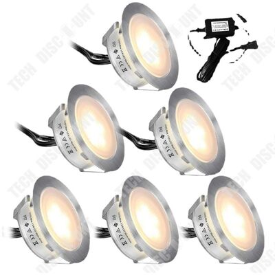 OEM Focos Led Empotrables Tuserxln, 6 Unidades - 1,5 W - Resistente Al Agua Ip67 - Blanco Cálido 2800 K OEM Focos Led Empotrables Tuserxln, 6 Unidades - 1,5 W - Resistente Al Agua Ip67 - Blanco Cálido 2800 K