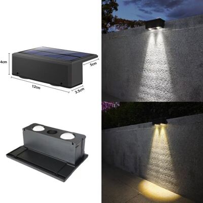 OEM Lámpara Solar Exterior Para Patio, Aplique De Pared Para Iluminación Del Hogar, Foco Para Balcón O Valla, Iluminación Ambiental Impermeable Para Jardín (dos Colores). OEM Lámpara Solar Exterior Para Patio, Aplique De Pared Para Iluminación Del Hogar, Foco Para Balcón O Valla, Iluminación Ambiental Impermeable Para Jardín (dos Colores).