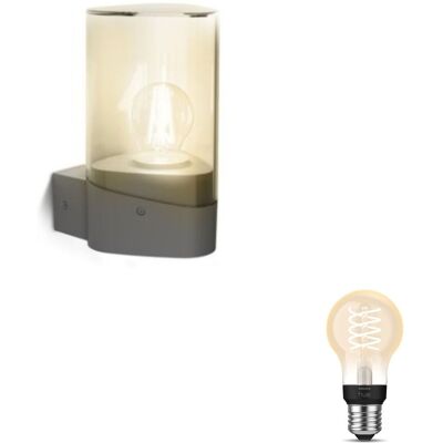 Philips Hue Nayl Aplique De Pared Exterior Up E27 (antracita) Luz Blanca Cálida - Hue White Filament Philips Hue Nayl Aplique De Pared Exterior Up E27 (antracita) Luz Blanca Cálida - Hue White Filament