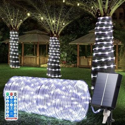 OEM Guirnalda De Luces Solares Para Exteriores De 22 M Con 200 Led, Resistente Al Agua Ip65, Con 8 Modos De Iluminación Para Jardín, Árboles, Fiestas Y Decoración Navideña - Blanca OEM Guirnalda De Luces Solares Para Exteriores De 22 M Con 200 Led, Resistente Al Agua Ip65, Con 8 Modos De Iluminación Para Jardín, Árboles, Fiestas Y Decoración Navideña - Blanca