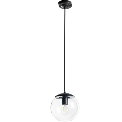 BELIANI Lámpara Moderna De Jardín Exterior Iluminación Decorativa Colgante Estructura De Aluminio Mate Pantalla De Vidrio Negro Blees BELIANI Lámpara Moderna De Jardín Exterior Iluminación Decorativa Colgante Estructura De Aluminio Mate Pantalla De Vidrio Negro Blees