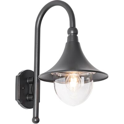 Clásico/antiguo Lámpara De Pared Exterior Clásica Negra Ip44 - Daphne Aluminio /plástico Redonda Adecuado Para Led Max. 1 X 15 Watt - Qazqa Clásico/antiguo Lámpara De Pared Exterior Clásica Negra Ip44 - Daphne Aluminio /plástico Redonda Adecuado Para Led Max. 1 X 15 Watt - Qazqa