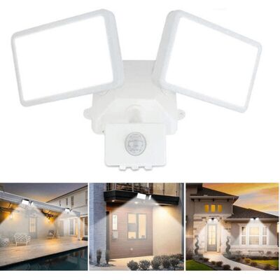 OEM Foco Con Sensor De Movimiento De 18 W – Resistente Al Agua Ip65 – Luz Diurna De 6500 K – Alcance De Detección De Hasta 10 M – Para Uso En Exteriores -crezuo OEM Foco Con Sensor De Movimiento De 18 W – Resistente Al Agua Ip65 – Luz Diurna De 6500 K – Alcance De Detección De Hasta 10 M – Para Uso En Exteriores -crezuo
