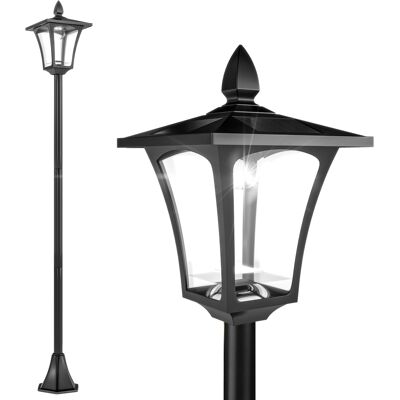 JHY DESIGN Lámpara De Pie Solar Para Exteriores, Farol Led Clásico, 40 Lúmenes, Dimensiones 18 Cm De Largo X 18 Cm De Ancho X 160 Cm De Alto, Color Negro. JHY DESIGN Lámpara De Pie Solar Para Exteriores, Farol Led Clásico, 40 Lúmenes, Dimensiones 18 Cm De Largo X 18 Cm De Ancho X 160 Cm De Alto, Color Negro.
