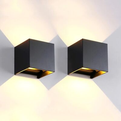OEM Aplique De Pared Led Para Exteriores De Dos Partes (interior/exterior), Impermeable, Cuadrado, De Aluminio, Luz Cálida. OEM Aplique De Pared Led Para Exteriores De Dos Partes (interior/exterior), Impermeable, Cuadrado, De Aluminio, Luz Cálida.