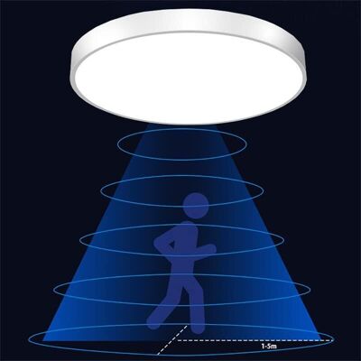 OEM Lámpara De Techo Led Con Detector De Movimiento, Sensor De Luz Natural, Redonda, Fácil De Instalar Para Balcón, Garaje, Pasillo, Entrada Exterior, Iluminación Blanca Cálida Para Escaleras -crezuo OEM Lámpara De Techo Led Con Detector De Movimiento, Sensor De Luz Natural, Redonda, Fácil De Instalar Para Balcón, Garaje, Pasillo, Entrada Exterior, Iluminación Blanca Cálida Para Escaleras -crezuo