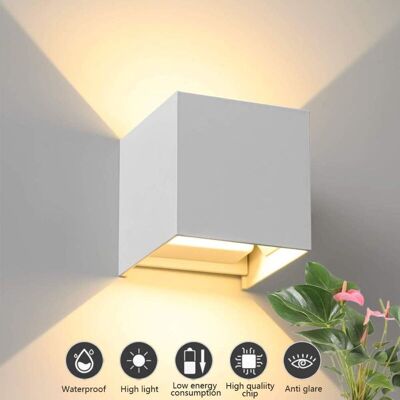 OEM Aplique De Pared Exterior, Aplique Led Para Interiores Y Exteriores, 12 W, Aplique De Pared Moderno De Aluminio Con Ángulo De Haz Ajustable, Aplique De Pared Impermeable Con Luz Hacia Arriba/abajo, Ap OEM Aplique De Pared Exterior, Aplique Led Para Interiores Y Exteriores, 12 W, Aplique De Pared Moderno De Aluminio Con Ángulo De Haz Ajustable, Aplique De Pared Impermeable Con Luz Hacia Arriba/abajo, Ap