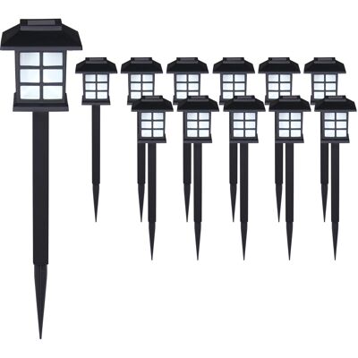 Monzana® Set De Luces Solares Led Para Jardín Con Sesor Crepuscular Antorchas Farolitos Con Estaca Iluminación De Caminos Set De 12 Pzs Monzana® Set De Luces Solares Led Para Jardín Con Sesor Crepuscular Antorchas Farolitos Con Estaca Iluminación De Caminos Set De 12 Pzs