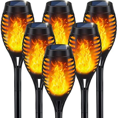 OEM Linternas Solares Para Exteriores, Paquete De 6 Para Jardín, Efecto Llama Led, Iluminación Decorativa OEM Linternas Solares Para Exteriores, Paquete De 6 Para Jardín, Efecto Llama Led, Iluminación Decorativa
