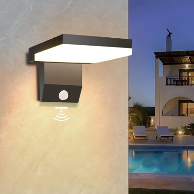 OEM Aplique De Pared Exterior Con Detector De Movimiento, Resistente Al Agua Y De Diseño Moderno, Apto Para Casas Y Porches, Color Negro. OEM Aplique De Pared Exterior Con Detector De Movimiento, Resistente Al Agua Y De Diseño Moderno, Apto Para Casas Y Porches, Color Negro.