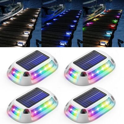 OEM Paquete De 4 Luces Solares Para Patio, Luces De Advertencia Solares Impermeables Ip67, 9 Colores De Luz, Pueden Soportar 5 Toneladas. OEM Paquete De 4 Luces Solares Para Patio, Luces De Advertencia Solares Impermeables Ip67, 9 Colores De Luz, Pueden Soportar 5 Toneladas.