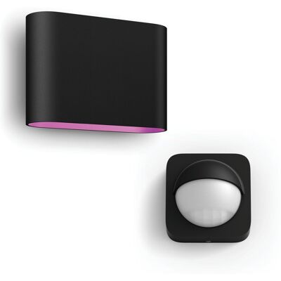 Philips Hue Dymera Aplique De Pared Exterior Up & Down (negro) Luz Blanca Y De Color - Incl. Sensor De Movimiento Exterior - White And Color Ambiance Philips Hue Dymera Aplique De Pared Exterior Up & Down (negro) Luz Blanca Y De Color - Incl. Sensor De Movimiento Exterior - White And Color Ambiance