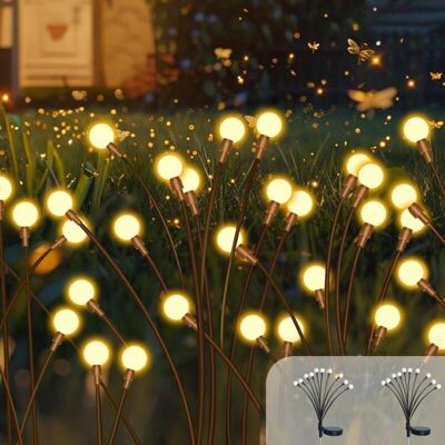 OEM Luces Solares Para Jardín, Paquete De 2 (20 Led) Luces Solares Tipo Luciérnaga Iluminación Exterior Para Jardín Luces Decorativas Ip65 Impermeables Luz Tipo Luciérnaga Para Camino Patio Jardín Terraza OEM Luces Solares Para Jardín, Paquete De 2 (20 Led) Luces Solares Tipo Luciérnaga Iluminación Exterior Para Jardín Luces Decorativas Ip65 Impermeables Luz Tipo Luciérnaga Para Camino Patio Jardín Terraza