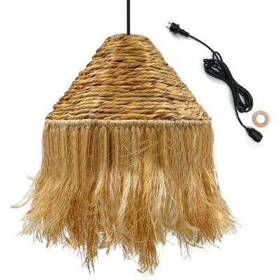 Lumisky Leónora Lámpara Colgante Exterior - Fibras Naturales, 44cm Lumisky Leónora Lámpara Colgante Exterior - Fibras Naturales, 44cm