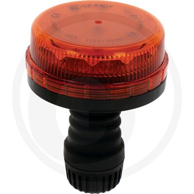 NEWGARDEN Baliza Rotativa Led 12/24 V Doble Flash Fijación Máquina Agrícola NEWGARDEN Baliza Rotativa Led 12/24 V Doble Flash Fijación Máquina Agrícola