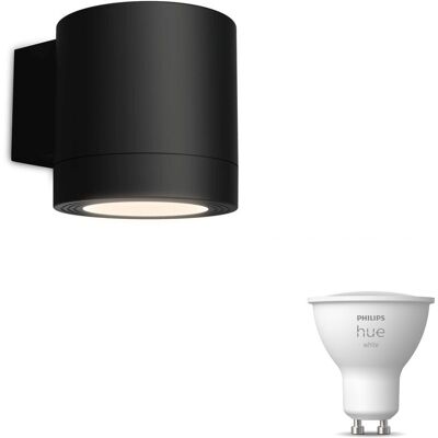 Philips Hue Fylx Aplique De Pared Exterior Down Gu10 (negro) Luz Blanca Cálida - Hue White Philips Hue Fylx Aplique De Pared Exterior Down Gu10 (negro) Luz Blanca Cálida - Hue White