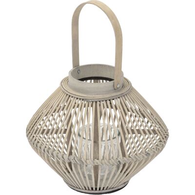 Ecd Germany Linterna De Bambú De Madera, 42cm De Altura, Portavelas De Jardín Con Asa Y Inserto De Cristal, Farolillo De Estilo Boho, Lámpara Colgante Interior/exterior Decorativo Para Terraza, Balcón Ecd Germany Linterna De Bambú De Madera, 42cm De Altura, Portavelas De Jardín Con Asa Y Inserto De Cristal, Farolillo De Estilo Boho, Lámpara Colgante Interior/exterior Decorativo Para Terraza, Balcón