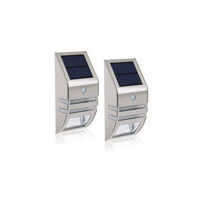 OEM Juego De 2 Luces Solares Led - Impermeables - Acero Inoxidable - Apliques De Pared Para Exteriores - Con Sensor De Movimiento - Ángulo Amplio De 90° - Iluminación Para Jardín, Patio Y Camino - Crezuo OEM Juego De 2 Luces Solares Led - Impermeables - Acero Inoxidable - Apliques De Pared Para Exteriores - Con Sensor De Movimiento - Ángulo Amplio De 90° - Iluminación Para Jardín, Patio Y Camino - Crezuo