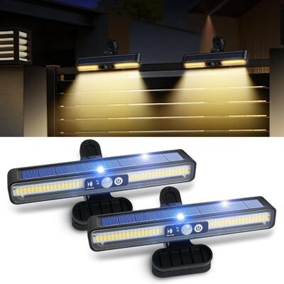 OEM Luces Solares Sensor Movimiento, 2 Unidades, Iluminación Solar Exterior Clip, Resistente Ip65, 3 Modos, Luz Solar Exterior Puerta Principal OEM Luces Solares Sensor Movimiento, 2 Unidades, Iluminación Solar Exterior Clip, Resistente Ip65, 3 Modos, Luz Solar Exterior Puerta Principal