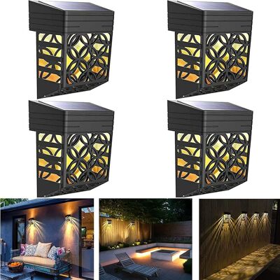 OEM Juego De 4 Apliques Solares De Pared, Luces Solares Exteriores, Luces Solares Decorativas, Impermeables Ip54, Luz Blanca Cálida, Aptas Para Jardines, Patios, Puertas De Entrada, Escaleras, Garajes, Ba OEM Juego De 4 Apliques Solares De Pared, Luces Solares Exteriores, Luces Solares Decorativas, Impermeables Ip54, Luz Blanca Cálida, Aptas Para Jardines, Patios, Puertas De Entrada, Escaleras, Garajes, Ba