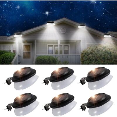 INEASICER Luces Solares Para Canalones (paquete De 6), 9 Led, 100 Lm, Impermeables, Para Exteriores, Para Vallas De Jardín, Aleros, Paredes, Patios, Garajes Y Pasarelas (ip55, Luz Blanca) (paquete De 6) INEASICER Luces Solares Para Canalones (paquete De 6), 9 Led, 100 Lm, Impermeables, Para Exteriores, Para Vallas De Jardín, Aleros, Paredes, Patios, Garajes Y Pasarelas (ip55, Luz Blanca) (paquete De 6)
