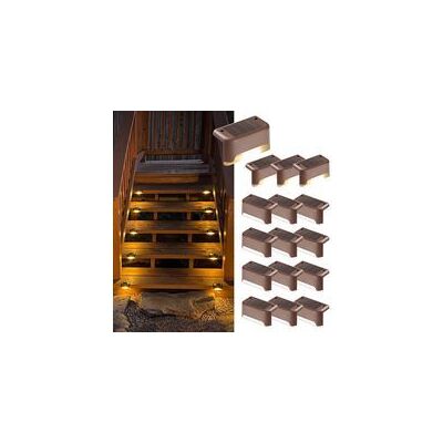 OEM Juego De 16 Luces Solares Para Escaleras Exteriores - Impermeables - Iluminación Led Para Escaleras Exteriores, Peldaños, Vallas, Patios, Canalones, Caminos, Decoración, Blanco Cálido H211 - Crezuo OEM Juego De 16 Luces Solares Para Escaleras Exteriores - Impermeables - Iluminación Led Para Escaleras Exteriores, Peldaños, Vallas, Patios, Canalones, Caminos, Decoración, Blanco Cálido H211 - Crezuo