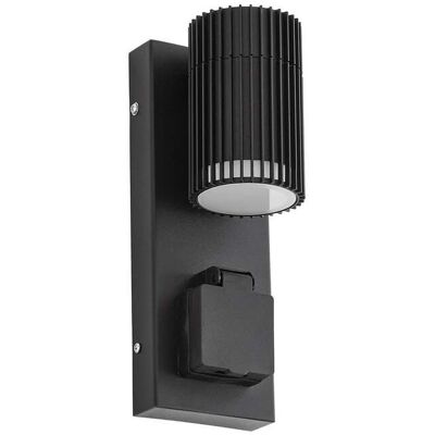 Lindby Lámpara De Pared Exterior 'enerio' En Negro Aluminio Lindby Lámpara De Pared Exterior 'enerio' En Negro Aluminio