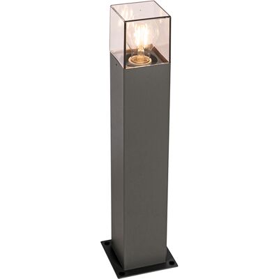 Qazqa + Moderno Lámpara De Exterior 50 Cm Antracita Con Pincho De Tierra Y Funda De Cable - Dinamarca Aluminio /plástico Rectangular Adecuado Para Led Max. 1 X 15 Watt Qazqa + Moderno Lámpara De Exterior 50 Cm Antracita Con Pincho De Tierra Y Funda De Cable - Dinamarca Aluminio /plástico Rectangular Adecuado Para Led Max. 1 X 15 Watt