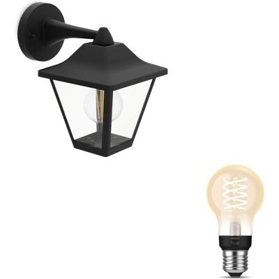 Philips Hue Juli Aplique De Pared Exterior Down E27 (negro) Luz Blanca Cálida - Hue White Filament Philips Hue Juli Aplique De Pared Exterior Down E27 (negro) Luz Blanca Cálida - Hue White Filament